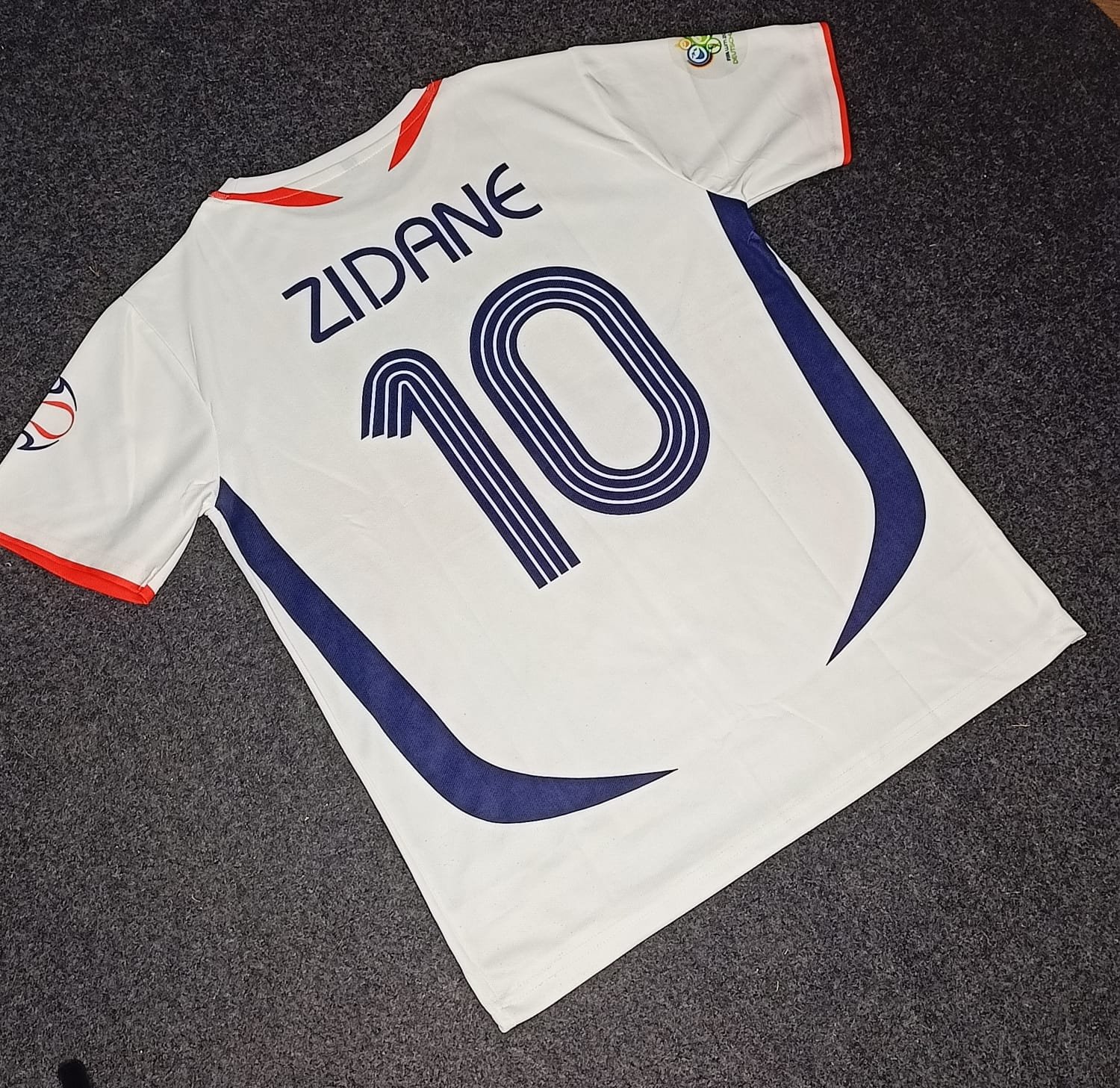 Zidane France Away 2006 Worldcup Jersey