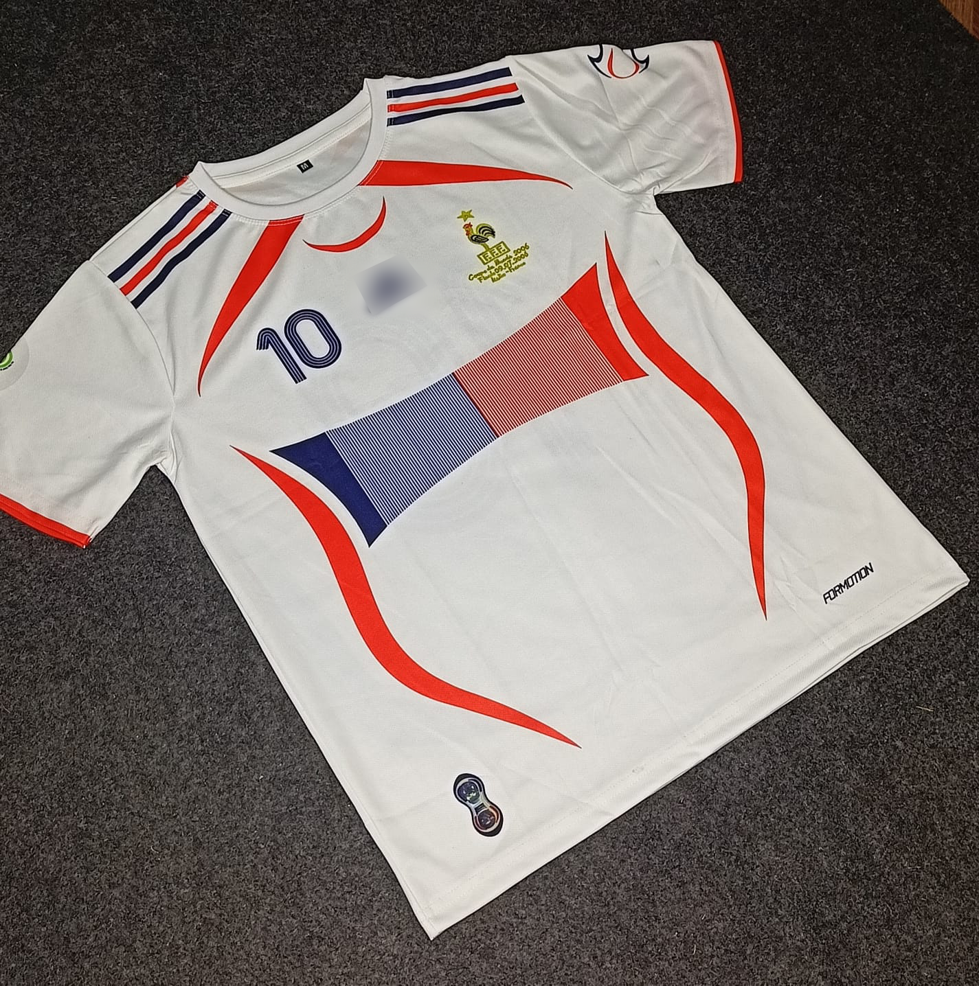Zidane France Away 2006 Worldcup Jersey