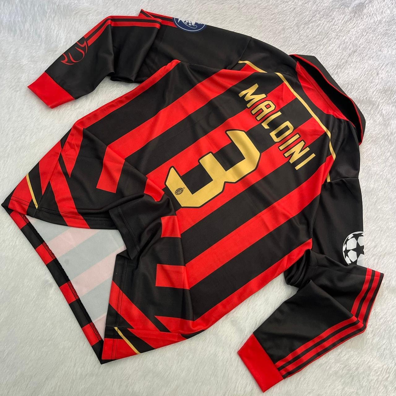 AC Milan 2006-2007 home full-sleeve Maldini 3 Retro Football Jersey